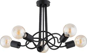 Lustră aplicată WINGO 5xE27/15W/230V negru