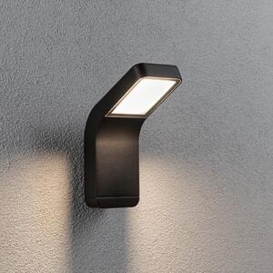 Paulmann Kulma LED în aer liber cu lumină de perete, Negru, Metal