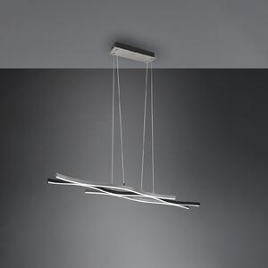 Trio Lighting Lampă suspendată Blaze LED, CCT, dimabilă, aluminiu, reglabil, Metalic, Camera de zi / sufragerie, Metal, Modern