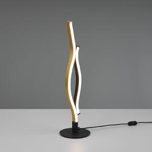 Trio Lighting Lampă de masă Blaze LED, CCT, dimmer cu senzor, alamă, reglabil, Auriu / Alamă, Camera de zi / sufragerie, Metal, Modern