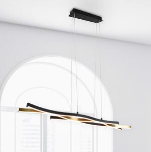 Trio Lighting Lampă suspendată Blaze LED, CCT, dimabilă, alamă, reglabil, Auriu / Alamă, Camera de zi / sufragerie, Metal, Modern