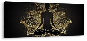 Tablou - Silueta într-o floare de lotus (120x50 cm)