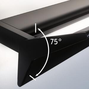 Paulmann Stine aplică LED, reglare 3 trepte, negru, reglabil, Negru, Camera de zi / sufragerie, Metal, Modern