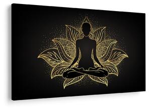Tablou - Silueta într-o floare de lotus (90x60 cm)