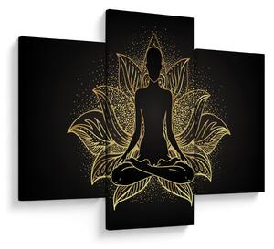 Tablou - Silueta într-o floare de lotus (90x60 cm)