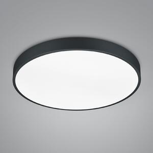 Trio Lighting Plafonieră cu LED Waco, CCT, Ø 49,5 cm, negru mat, reglabil, Negru, Camera de zi / sufragerie, Metal