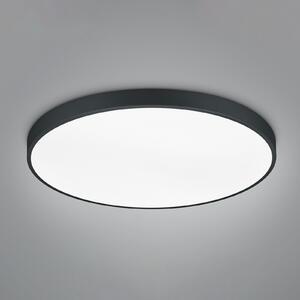Trio Lighting Plafonieră cu LED Waco, CCT, Ø 75 cm, negru mat, reglabil, Negru, Camera de zi / sufragerie, Metal