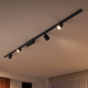 Philips Hue Perifo Sistem de șine 4x spoturi negru, reglabil, Negru, Studiu / Birou, Metal, Modern
