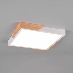 Reality Leuchten Meta plafonieră LED, 31.5x31.5cm, 3.000K, albă, reglabil, Alb, Camera de zi / sufragerie, Plastic, Modern