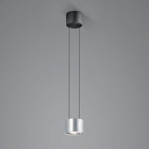 BANKAMP Impulse Flex suspendată LED 1 bec nichel, reglabil, Gri, Camera de zi / sufragerie, Metal, Modern