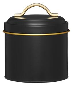Cutie depozitare cu capac 750ml, metalica, negru, Royal