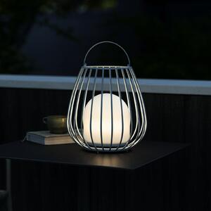 Nordlux Lampă de masă cu LED Jim To-Go, pentru exterior, gri, reglabil, Gri, Metal, Modern
