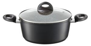Oala cu capac 20cm, 2.3L, invelis Qualum Basic Stone Edition, Arras