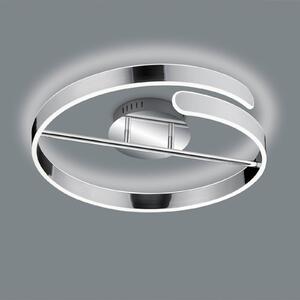 Reality Leuchten Parma plafonieră LED Switch-Dim 37W 4.000K crom, reglabil, Metalic, Studiu / Birou, Metal, Modern