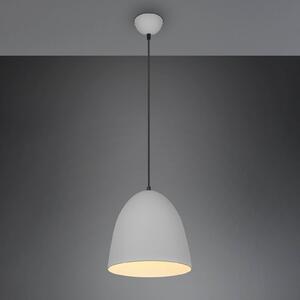 Reality Leuchten Lampă suspendată Tilda, 1 bec, gri, Ø 25 cm, reglabil, Gri, Bucătărie, Metal