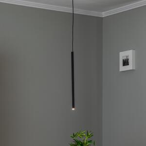 EMIBIG LIGHTING Lampă suspendată Sid, 1 bec, negru, reglabil, Negru, Camera de zi / sufragerie, Metal, Modern
