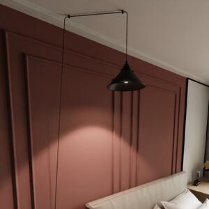 EMIBIG LIGHTING Ramo lampă suspendată, o sursă, negru, reglabil, Negru, Camera de zi / sufragerie, Metal, Modern