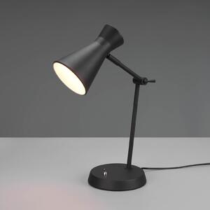 Reality Leuchten Enzo lampă de birou, o sursă, negru, Negru, Studiu / Birou, Metal, Umbră de masă