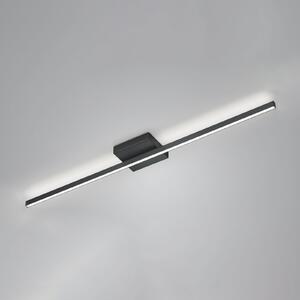 Knapstein Plafonieră LED Nuri up/down 1 bec negru, reglabil, Negru, Camera de zi / sufragerie, Metal, Modern