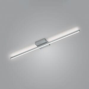 Knapstein Plafonieră LED Nuri up/down 1 bec nichel, reglabil, Gri, Camera de zi / sufragerie, Metal, Modern