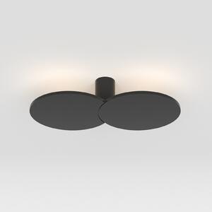 Rotaliana Collide H1 plafonieră LED 3.000 K negru, reglabil, Negru, Camera de zi / sufragerie, Metal, Design