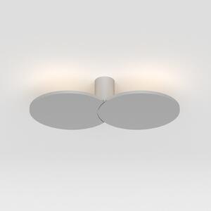 Rotaliana Collide H1 plafonieră LED 2.700 K argint, reglabil, Gri, Camera de zi / sufragerie, Metal, Design