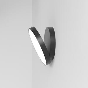 Rotaliana Venere W1 lampă perete LED 2.700K negru, Negru, Camera de zi / sufragerie, Metal, Design