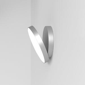 Rotaliana Venere W1 lampă perete LED 3.000K argint, Gri, Camera de zi / sufragerie, Metal, Design