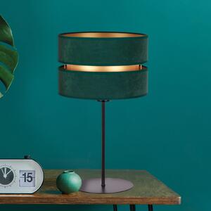 Duolla Lampa de masă Duo, verde/auriu, înălțime 50 cm, Verde, Camera de zi / sufragerie, Țesătură / Textil