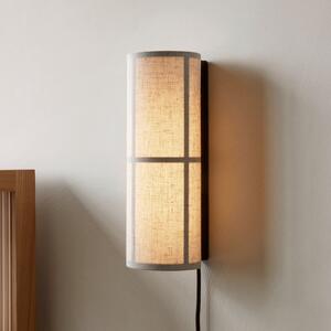 Audo Copenhagen Hashira aplică perete LED cu ștecher, natur, Bej, Camera de zi / sufragerie, Țesătură / Textil, Design