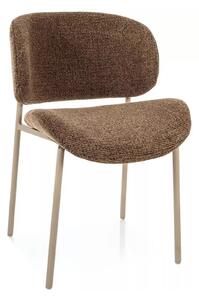 Scaun KISO, cappuccino/cașmir, stofă/metal, 59x46x81 cm