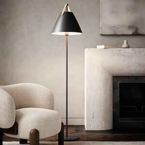 DFTP by Nordlux Lampadar Strap din metal cu curea piele, negru, Negru, Camera de zi / sufragerie, Metal, Scandinavă
