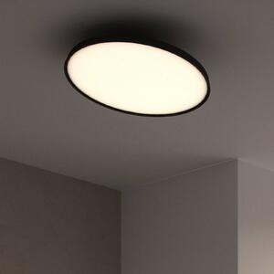 DFTP by Nordlux Plafonieră Kaito Pro LED, negru, Ø 38,5 cm, reglabil, Negru, Camera de zi / sufragerie, Metal, Modern