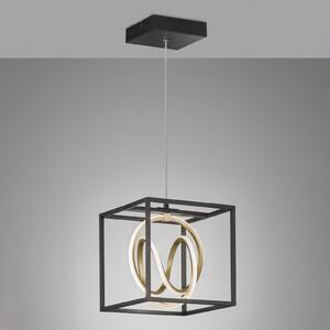 FISCHER & HONSEL Lampă suspendată LED Gisi, CCT, 1 bec, reglabil, Negru, Camera de zi / sufragerie, Metal, Modern