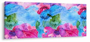 Tablou - Valuri colorate (120x50 cm)