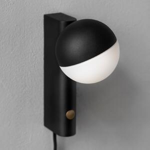 Northern Aplică de perete LED Balancer mini, negru, priză UK, reglabil, Negru, Camera de zi / sufragerie, Metal, Design
