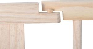 Tarc de joaca pliabil, 6 segmente, lemn pin, 172x90x69,5 cm, suprafata 5.4 mp