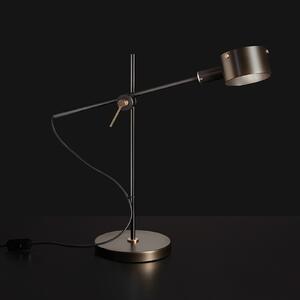 Oluce G.O. 252 Lampă de masă cu LED, negru, Negru, Camera de zi / sufragerie, Metal, Design