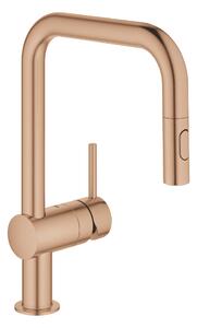 Grohe Minta baterie bucătărie pe picior Brushed Warm Sunset 32322DL2