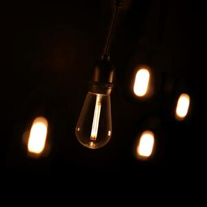 Lite Bulb Moments ghirlandă lumin. 10x vintage 10m, reglabil, Negru, Plastic, Modern