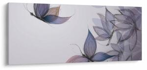 Tablou - Fluturi desenați (120x50 cm)