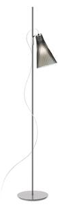 Kartell K-Lux lampadar, 1 bec, gri/smoky, Gri, Camera de zi / sufragerie, Metal, Proiector suspendat