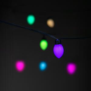 Lite Bulb Moments ghirlandă luminoasă 50x ovală, 10m, reglabil, Negru, Plastic, Modern