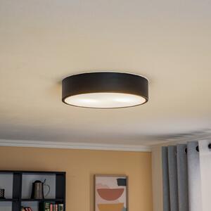 Lamkur Plachetă plafonieră Kimban din metal, Ø 36 cm, negru, reglabil, Negru, Camera de zi / sufragerie, Metal