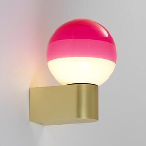 MARSET aplică de perete LED Dipping Light A1, roz/auriu, reglabil, Auriu / Alamă, Camera de zi / sufragerie, Metal, Design, glob