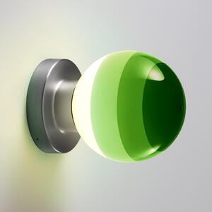 MARSET aplică de perete LED Dipping Light A2, verde/gri, reglabil, Verde, Camera de zi / sufragerie, Metal, Design, glob