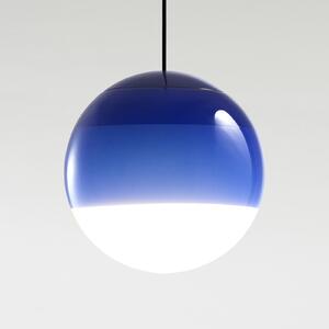 MARSET Lampă suspendată LED Dipping Light Ø 30 cm albastră, reglabil, Albastru, Camera de zi / sufragerie, Sticlă, Design, glob