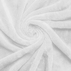 Cearșaf de pat micropluș alb, 180 x 200 cm, 180 x 200 cm