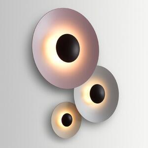 MARSET Ginger 42C LED lampă de perete cu Ø42cm gri piatră, reglabil, Gri, Camera de zi / sufragerie, Metal, Design