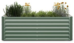 Blumfeldt High Grow Straight, ghiveci înalt, 180 x 60 x 90 cm, din tablă ondulată, ușor de asamblat, rezistent la rugină și îngheț
